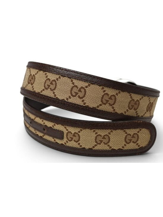 Gucci Belt GG Buckle Brown Beige 85 main image 9